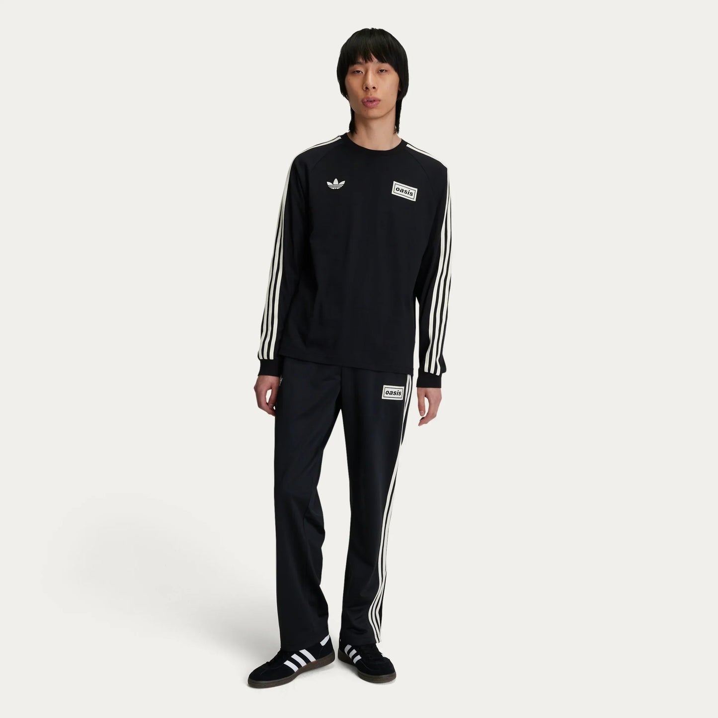 Oasis - Live '25 - 3 Stripes Long Sleeve T-Shirt Black