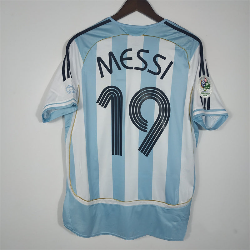 RIQUELME #10 Argentina Retro Jersey Home 2006