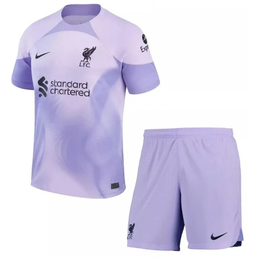 LIVERPOOL 2022/2023 PURPLE GOALKEEPER KIDS KIT