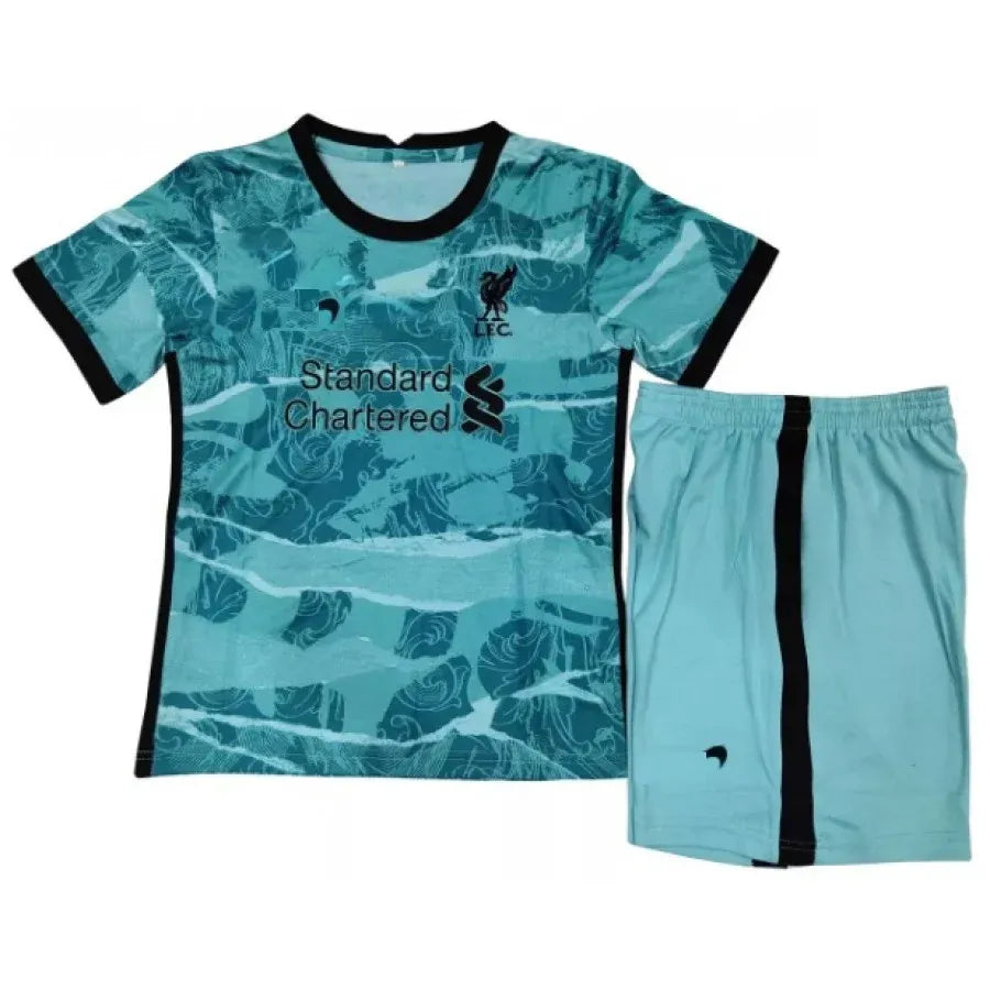 LIVERPOOL 2020/2021 AWAY PLAYER KIDS KIT