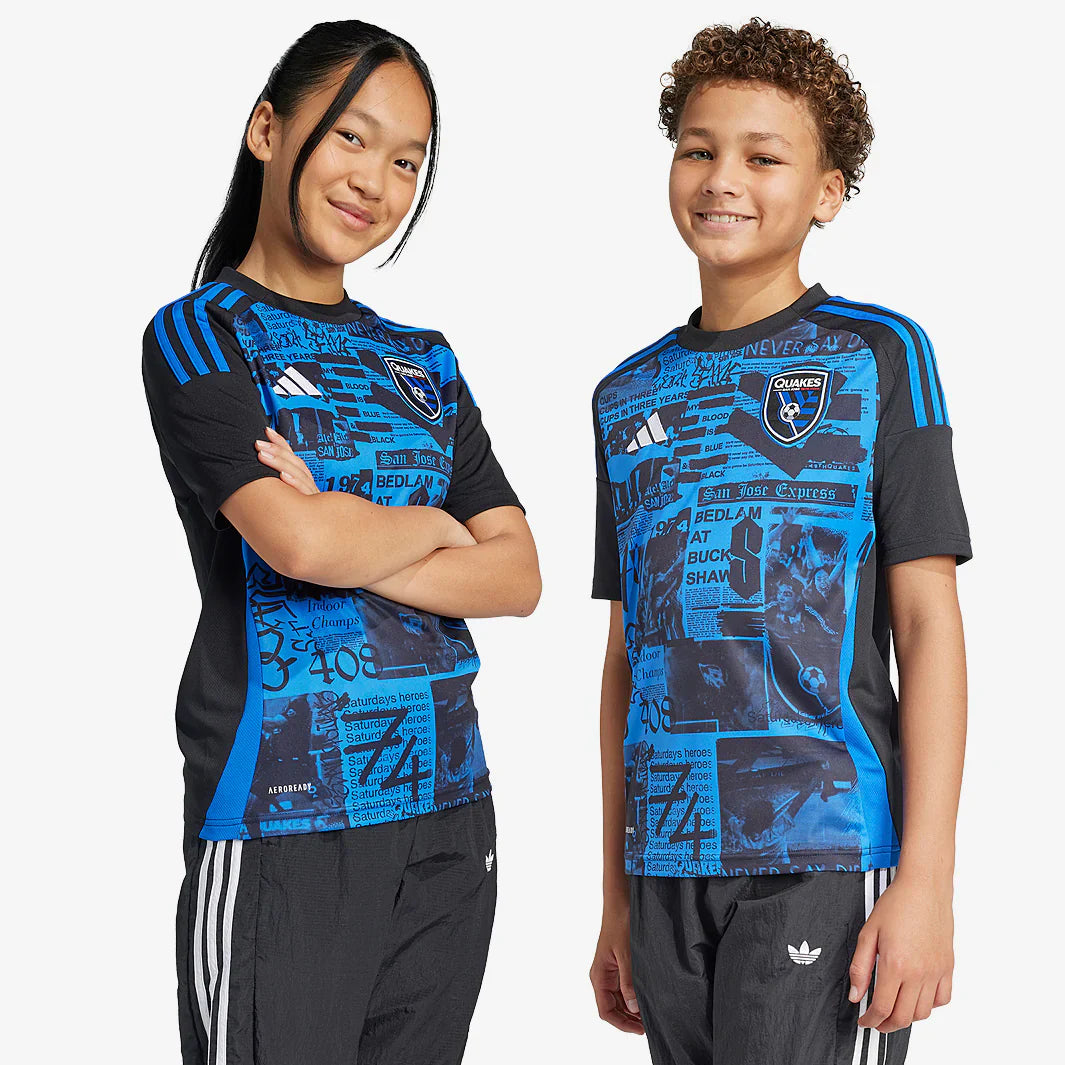 San Jose Earthquakes 2025 Kids Home Jersey