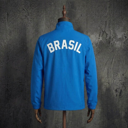 2026 Brazil Blue Brasil Windbreaker World Cup 2026