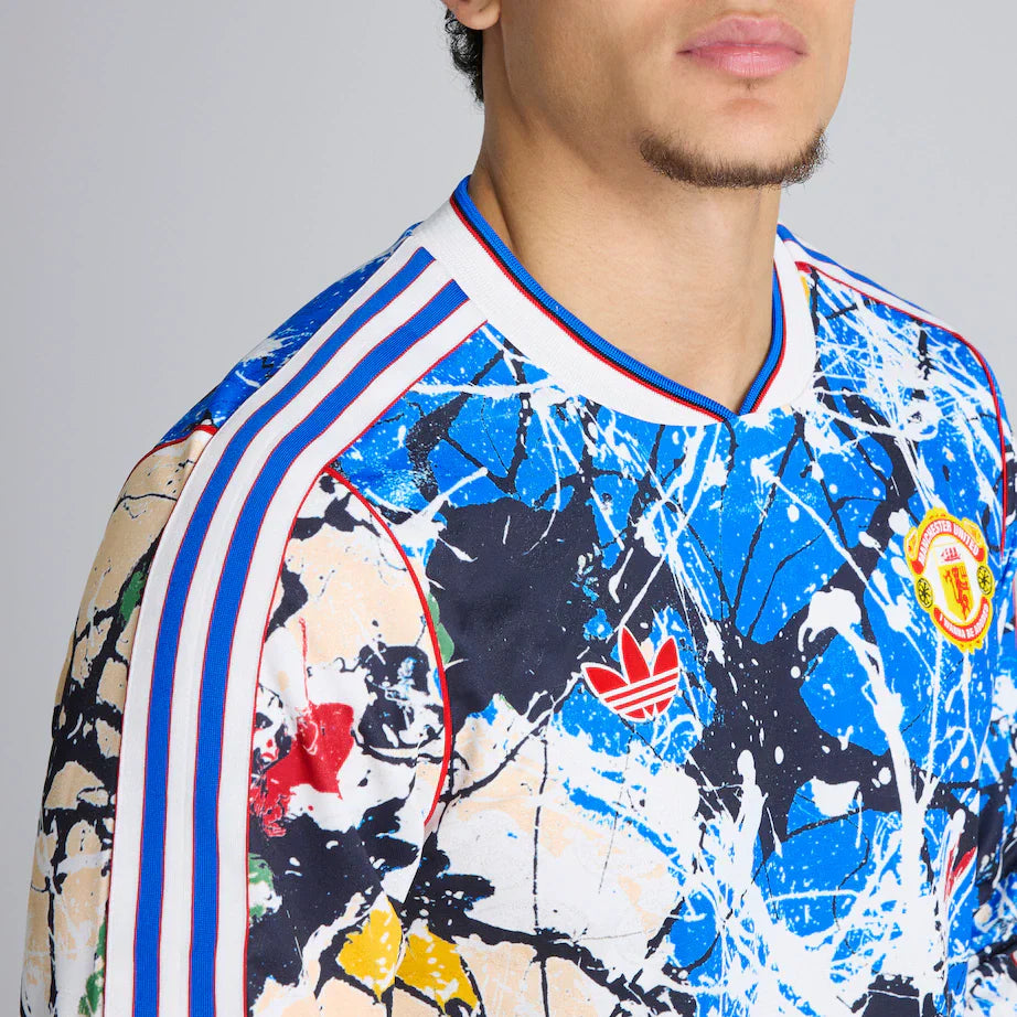 Manchester United x Stone Roses Long Sleeve Jersey Blue
