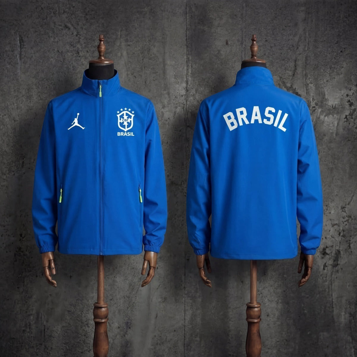 2026 Brazil Blue Brasil Windbreaker World Cup 2026