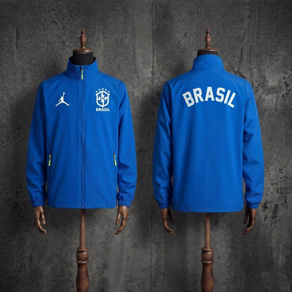 2026 Brazil Blue Brasil Windbreaker World Cup 2026