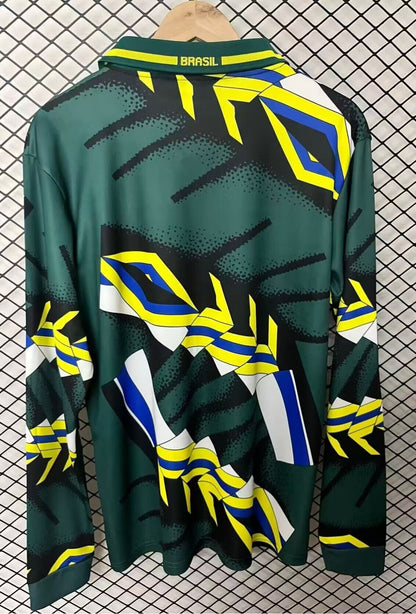 Brazil 1994 GK Long Sleeve Retro Taffarel #1 Brasil