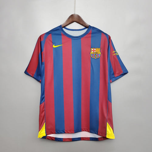 Barcelona Retro UEFA Champions League Home Jersey 2006
