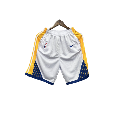 Shorts NBA Golden State Warriors 23/24 Casual - branco