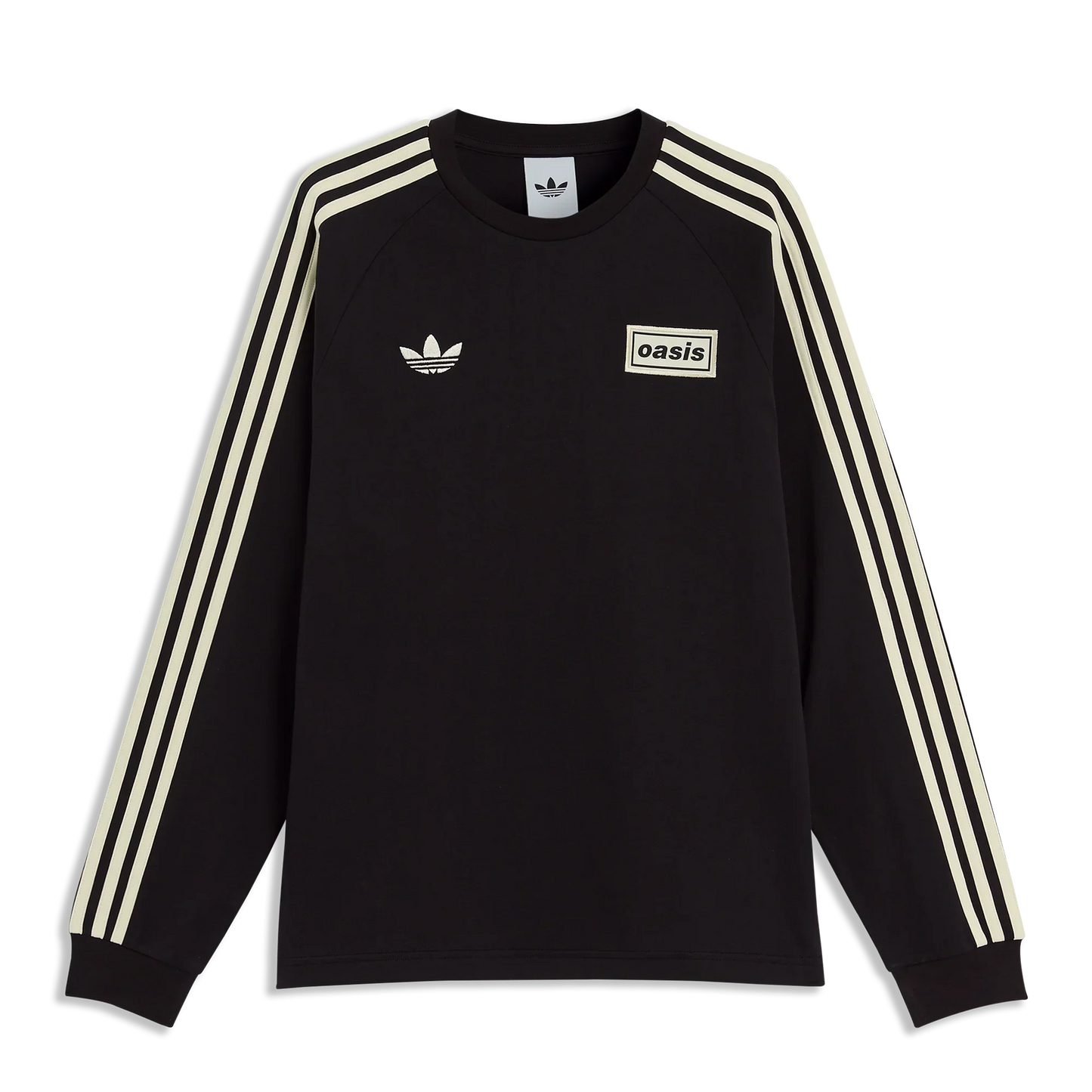 Oasis - Live '25 -  3 Stripes Long Sleeve T-Shirt Black