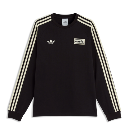 Oasis - Live '25 -  3 Stripes Long Sleeve T-Shirt Black