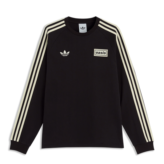 Oasis - Live '25 -  3 Stripes Long Sleeve T-Shirt Black