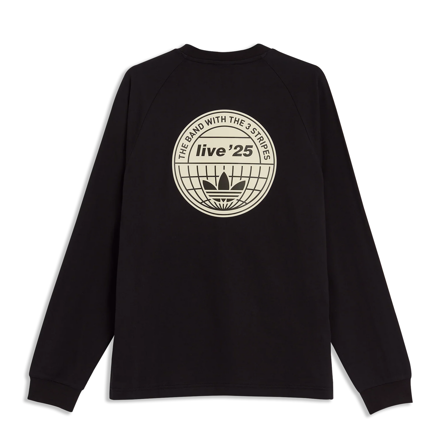 Oasis - Live '25 -  3 Stripes Long Sleeve T-Shirt Black