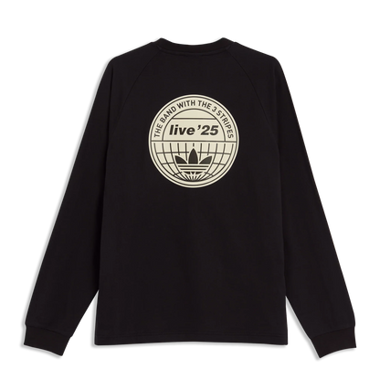 Oasis - Live '25 -  3 Stripes Long Sleeve T-Shirt Black