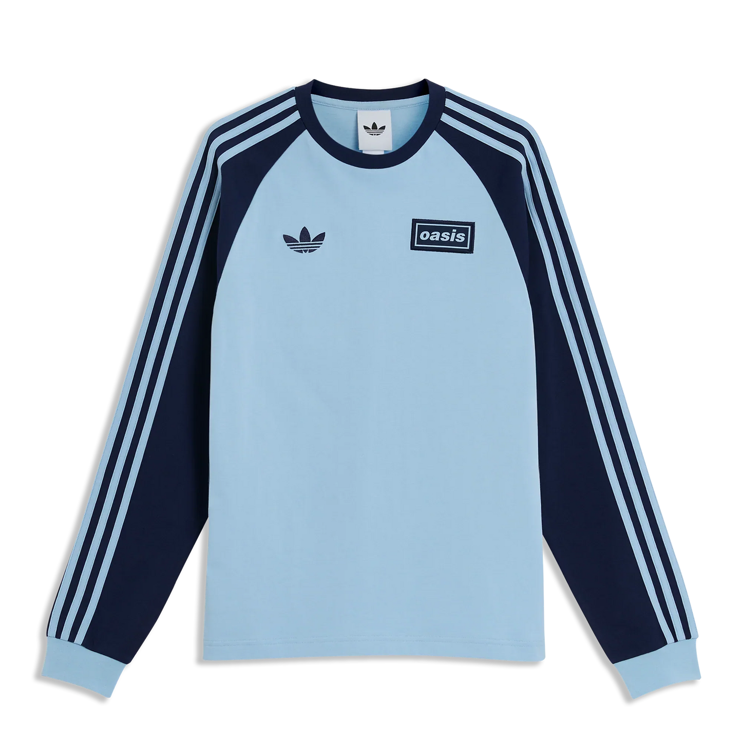 Oasis - Live '25 - 3 Stripes Long Sleeve T-Shirt Sky/Indigo