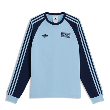 Oasis - Live '25 - 3 Stripes Long Sleeve T-Shirt Sky/Indigo