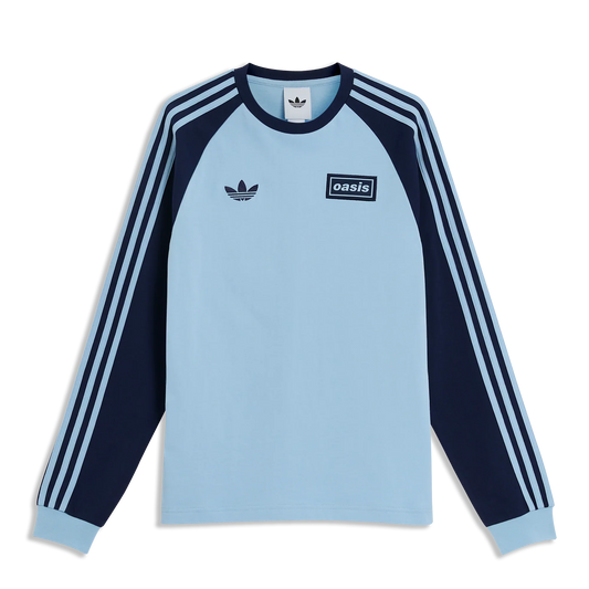 Oasis - Live '25 - 3 Stripes Long Sleeve T-Shirt Sky/Indigo