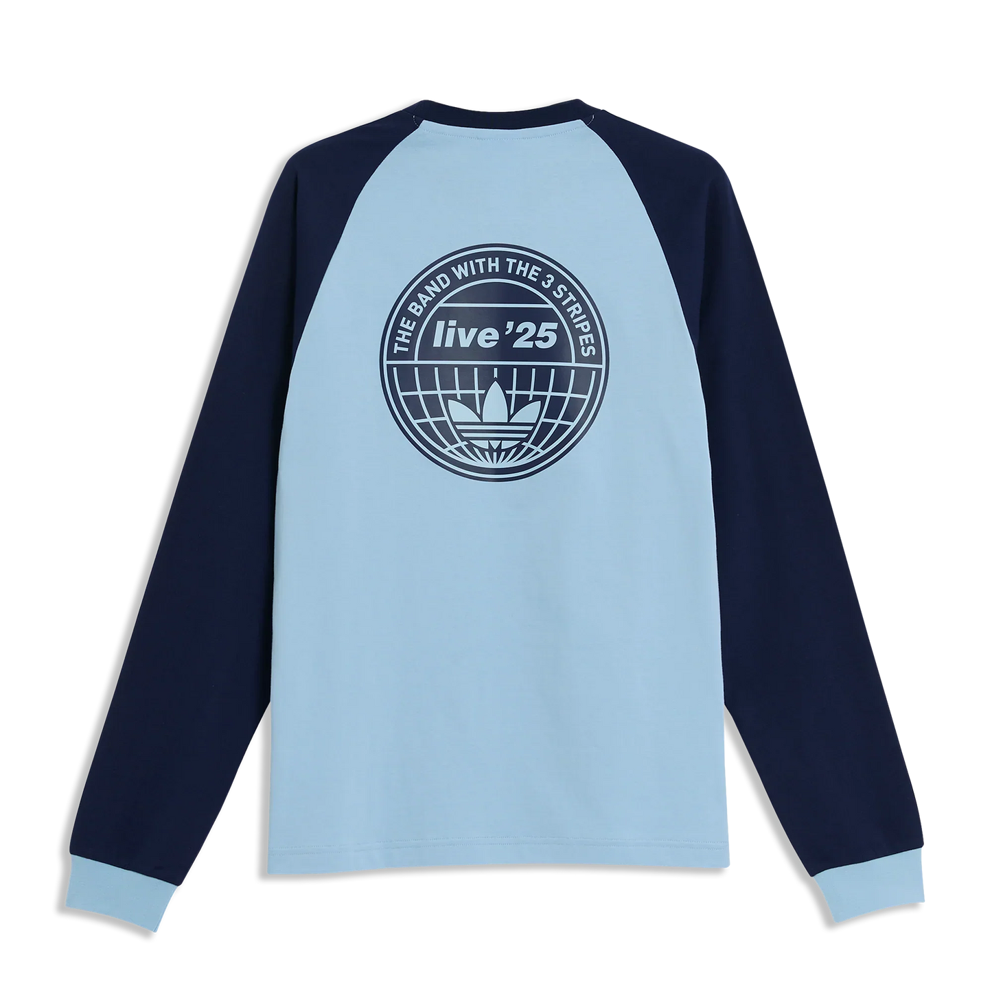 Oasis - Live '25 - 3 Stripes Long Sleeve T-Shirt Sky/Indigo