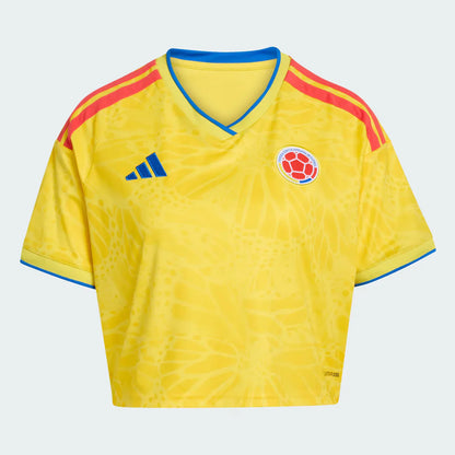 2026 Colombia Women's Stadium Home Cropped Soccer Jersey - World Cup 2026