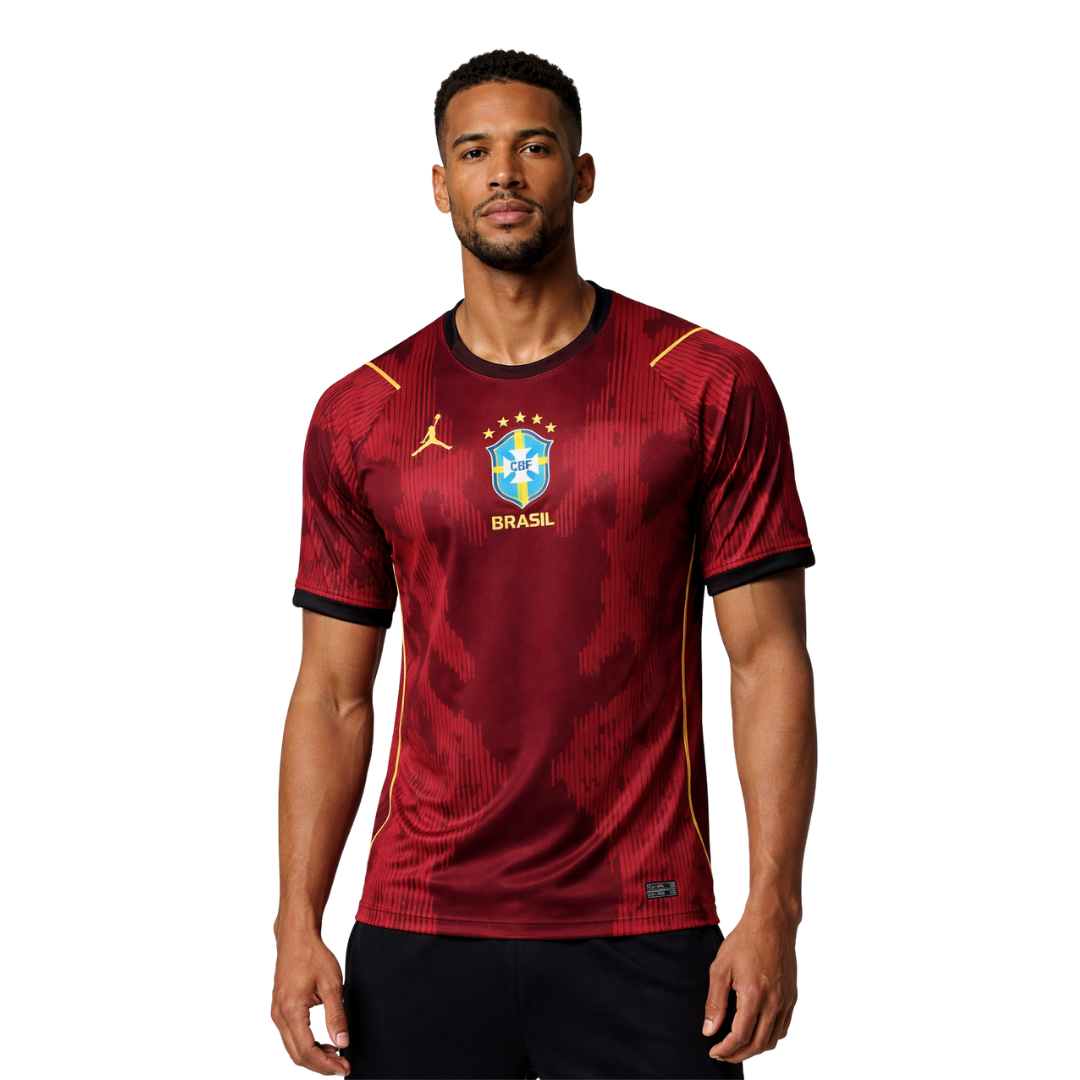Brazil Special Edition Red Jersey 2026 Jordan - Vermelha Fan Version Brasil