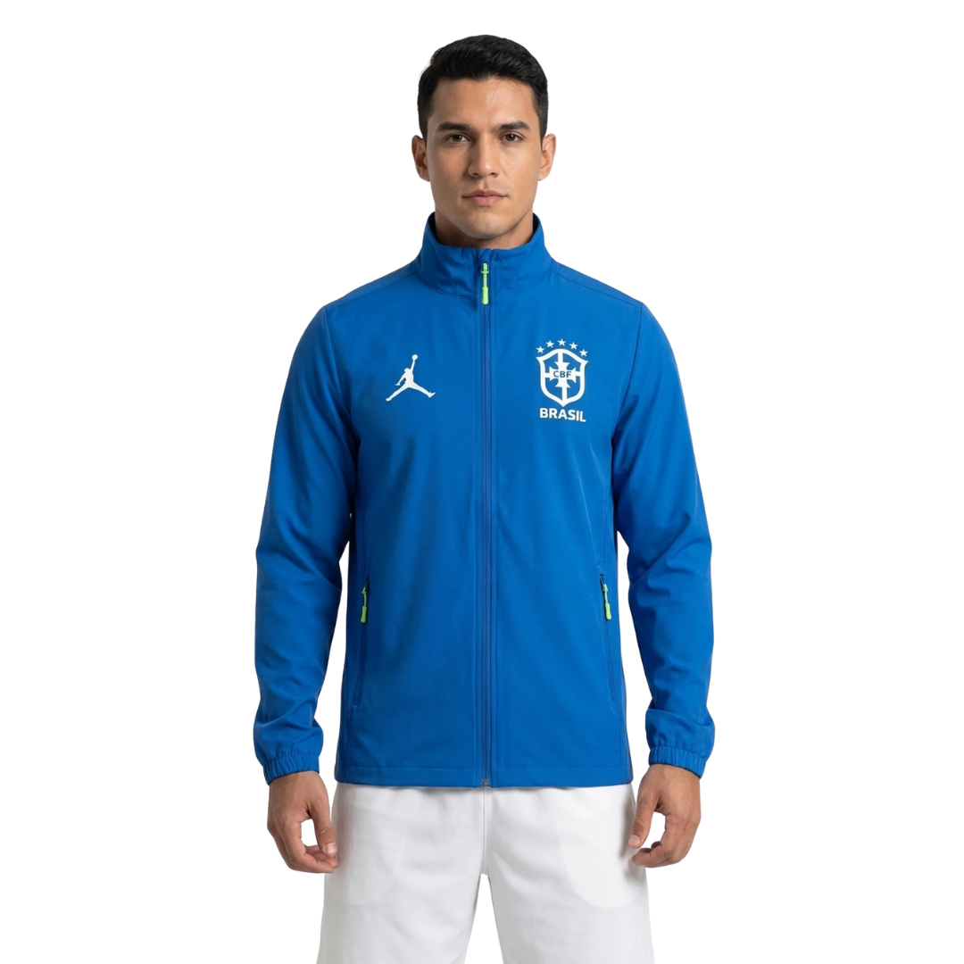 2026 Brazil Blue Brasil Windbreaker World Cup 2026