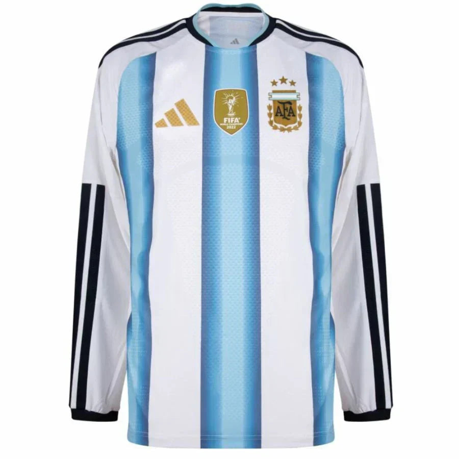 Argentina Home Long Sleeve Fan Jersey Shirt 2026 World Cup