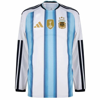 Argentina Home Long Sleeve Fan Jersey Shirt 2026 World Cup