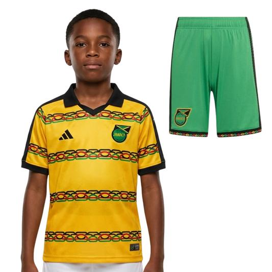 Jamaica 2026 Home Kit Kids Jersey Bob Marley - World Cup