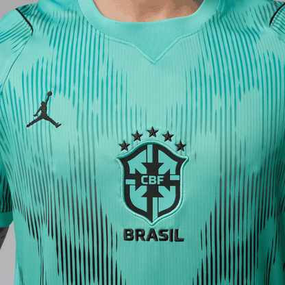 Brasil Jordan 2026 Mens Short Sleeve Goalkeeper Jersey World Cup Brazil