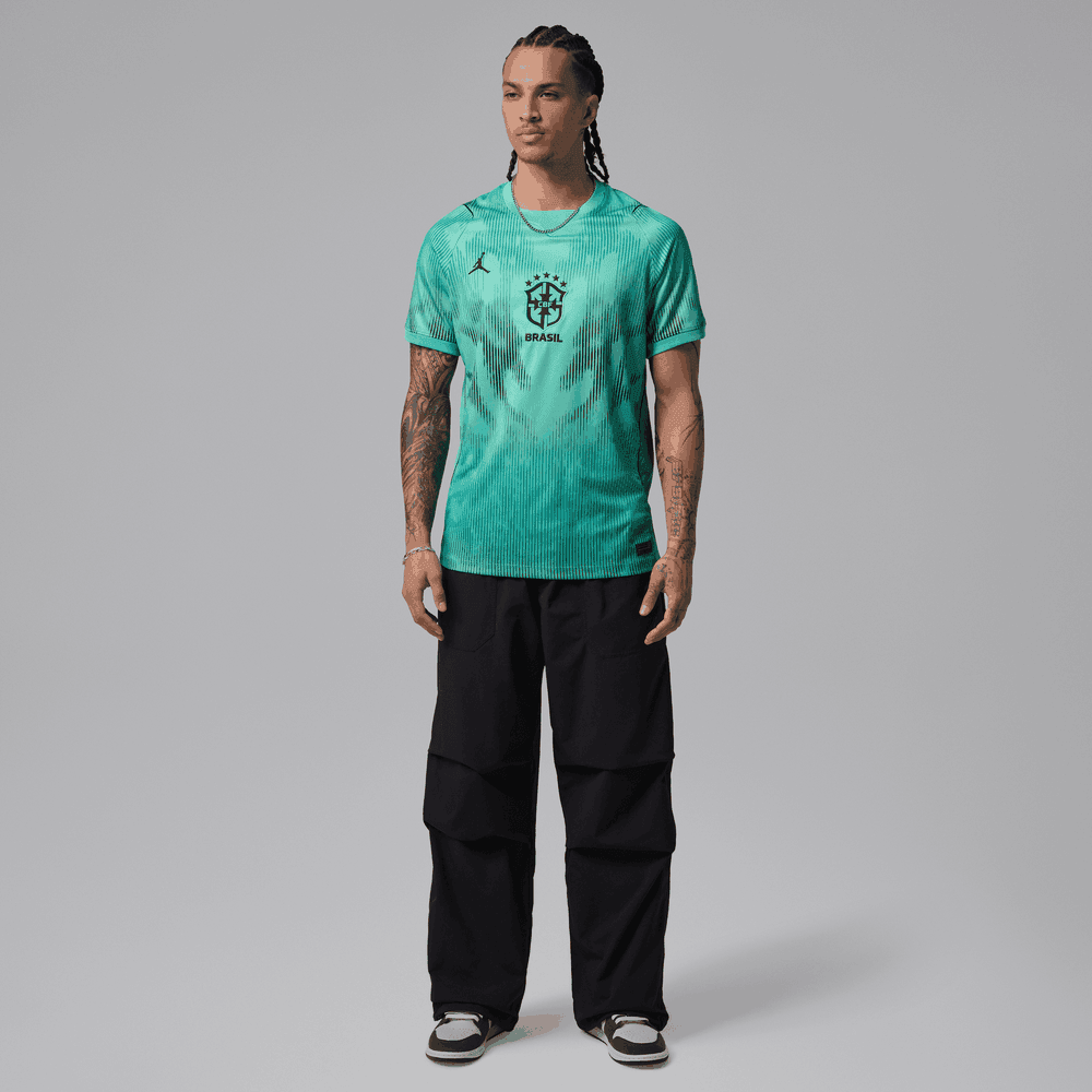 Brasil Jordan 2026 Mens Short Sleeve Goalkeeper Jersey World Cup Brazil