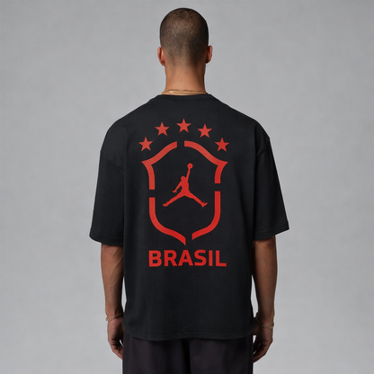 Brazil Air Jordan 85 Oversized Red-Black