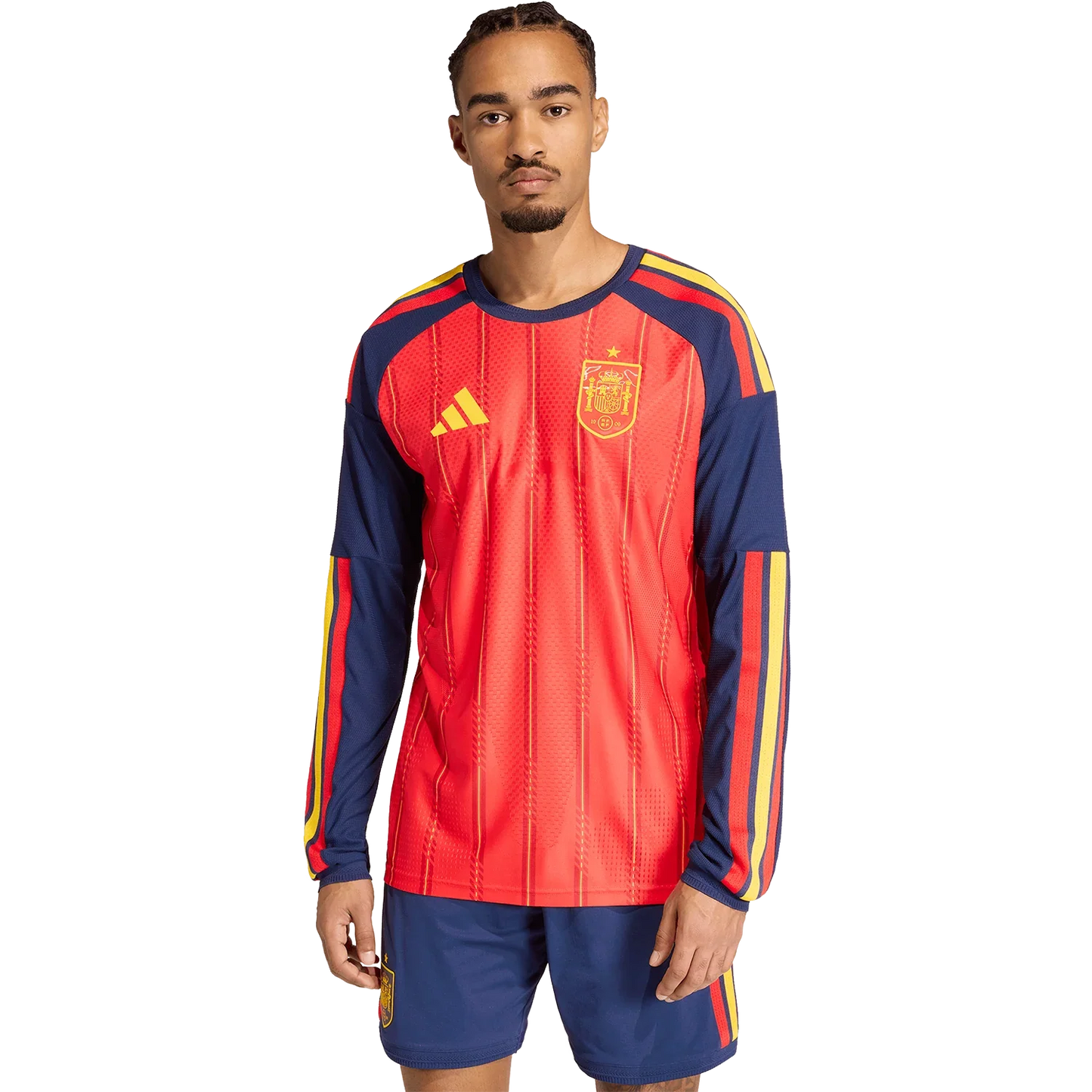 Spain 2026 Long Sleeve Home Authentic Match Jersey Player [Slim Fit]