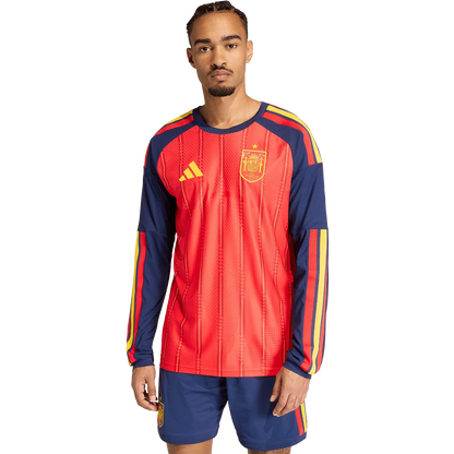 Spain 2026 Long Sleeve Home Authentic Match Jersey Player [Slim Fit]