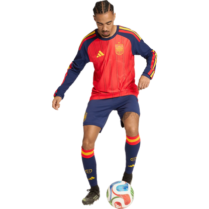 Spain 2026 Long Sleeve Home Authentic Match Jersey Player [Slim Fit]
