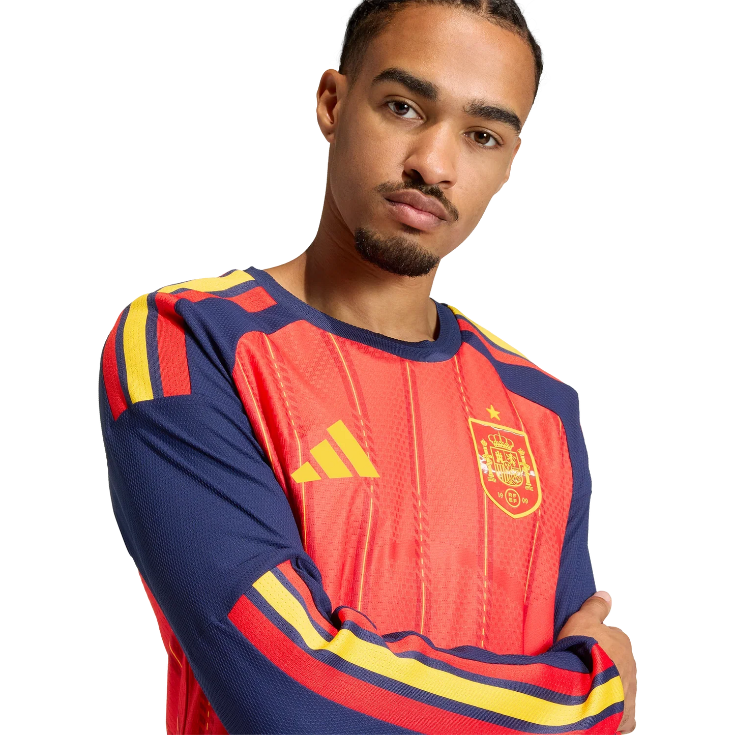 Spain 2026 Long Sleeve Home Authentic Match Jersey Player [Slim Fit]