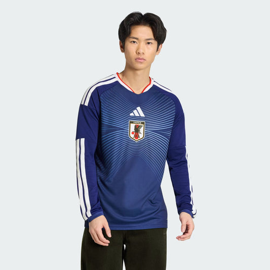 Japan 26 Home Long Sleeve Jersey - Fan Version