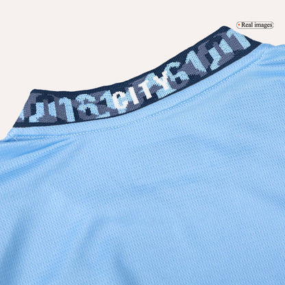 Kids Manchester City Home Kit 2024/2025 - White Blue