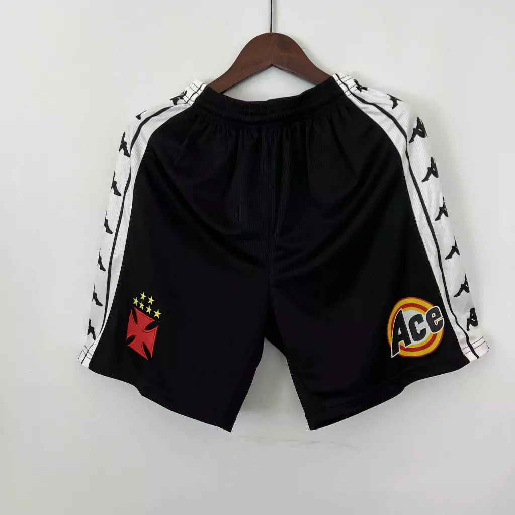 Short Vasco da Gama Retrô 2000 - Men's - Preto e Branco