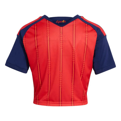 2026 Spain Women's Stadium Home Cropped Soccer Jersey - World Cup 2026