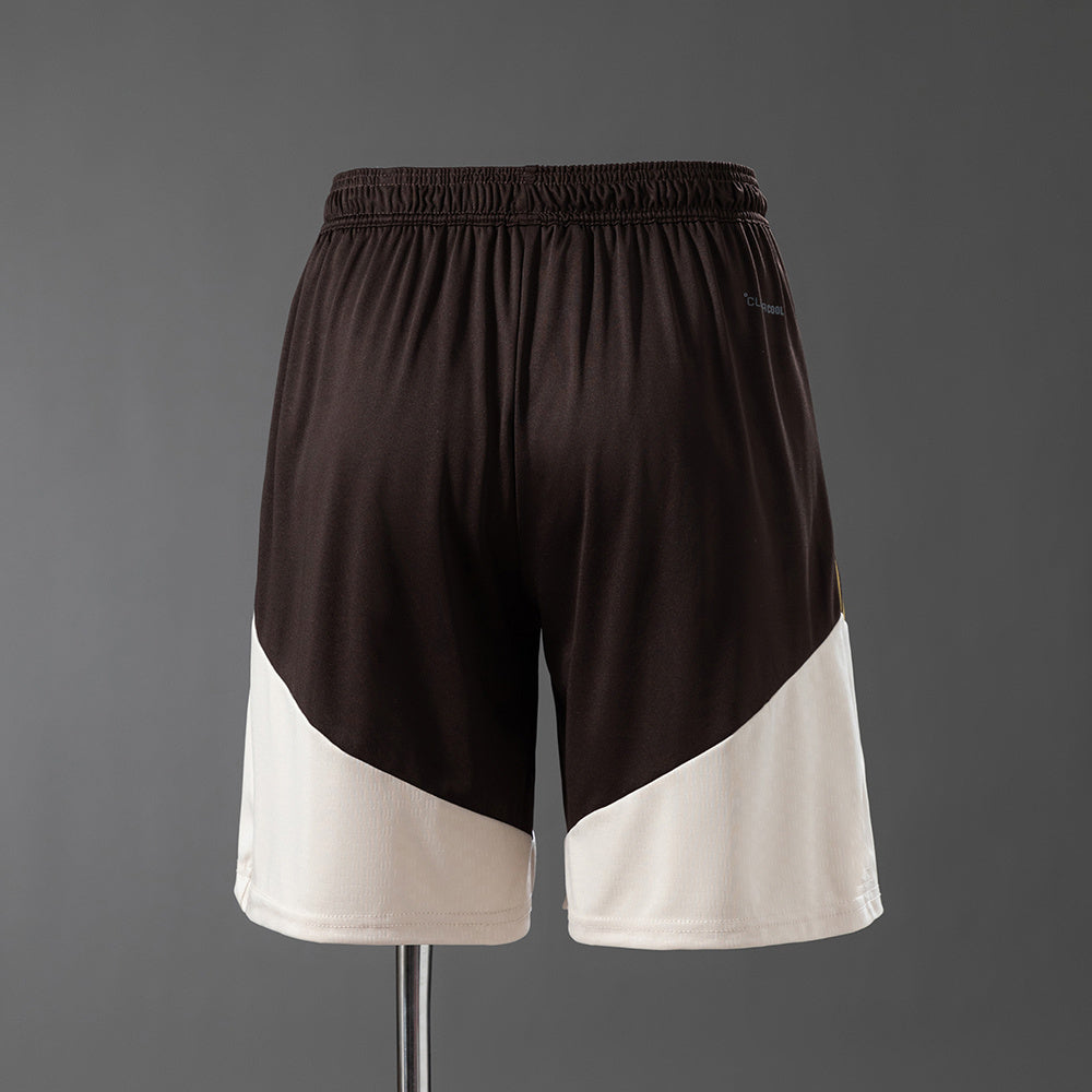 Shorts Flamengo Training 2026 Marrom e Bege
