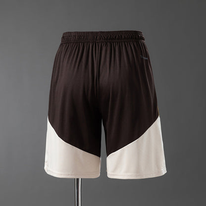 Shorts Flamengo Training 2026 Marrom e Bege