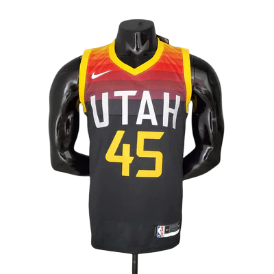Utah Jazz Preta e Amarela - Masculina