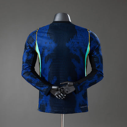 Brazil 2026 Away Player Version Long-Sleeve Jersey [Slim Fit]