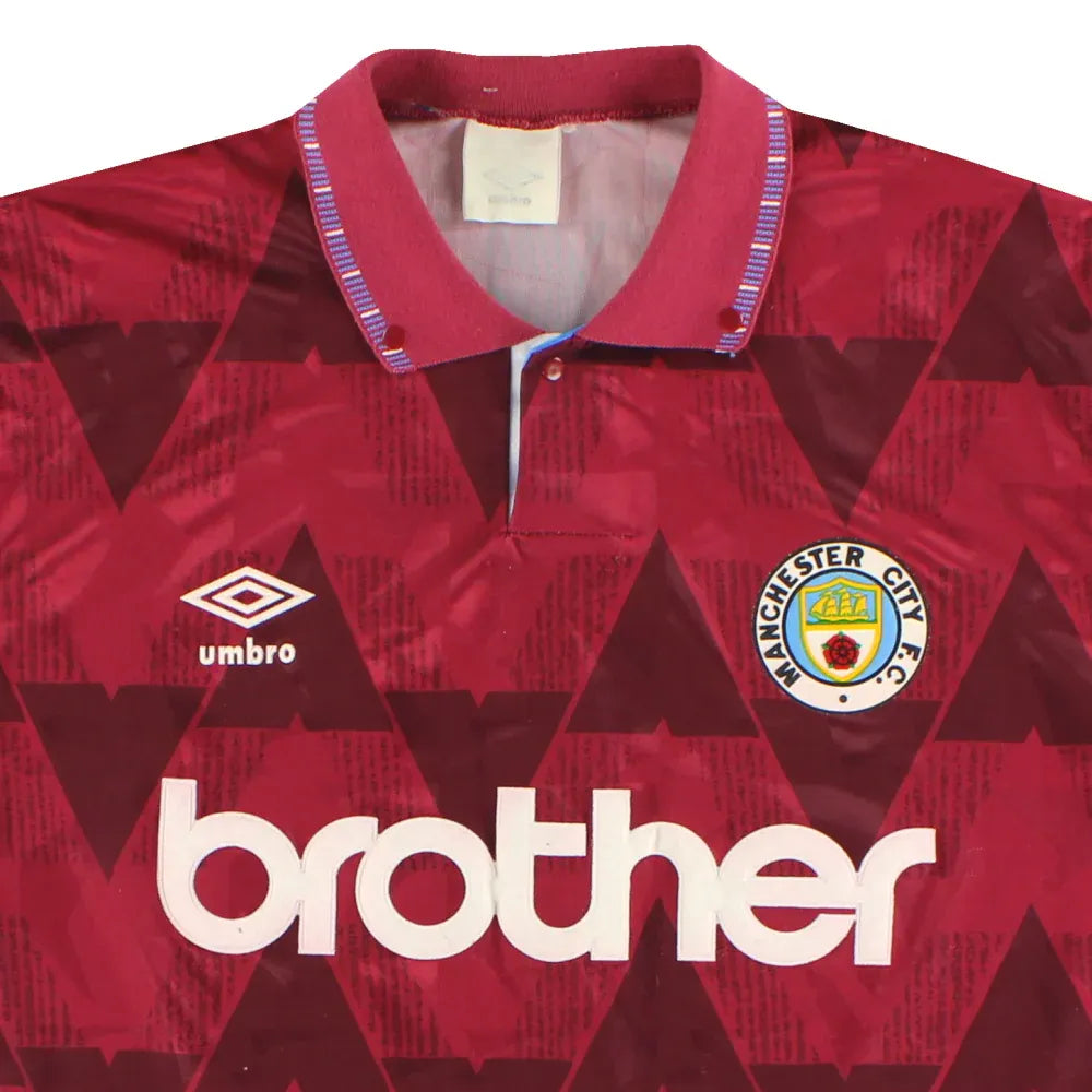 MANCHESTER CITY 1991 1992 RETRO AWAY JERSEY