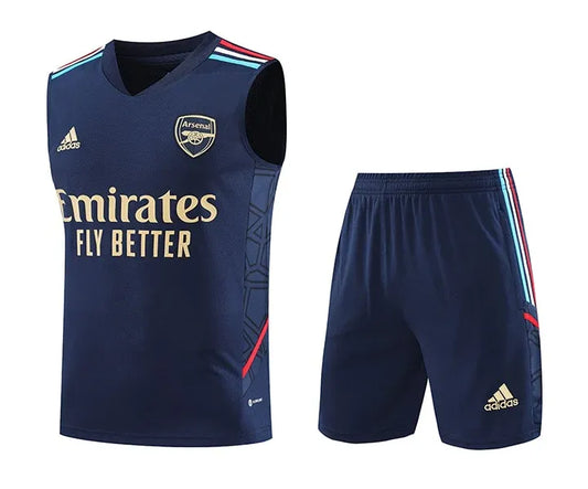 Arsenal Kit Training 2023/24 Jersey + Shorts - No Sleeve