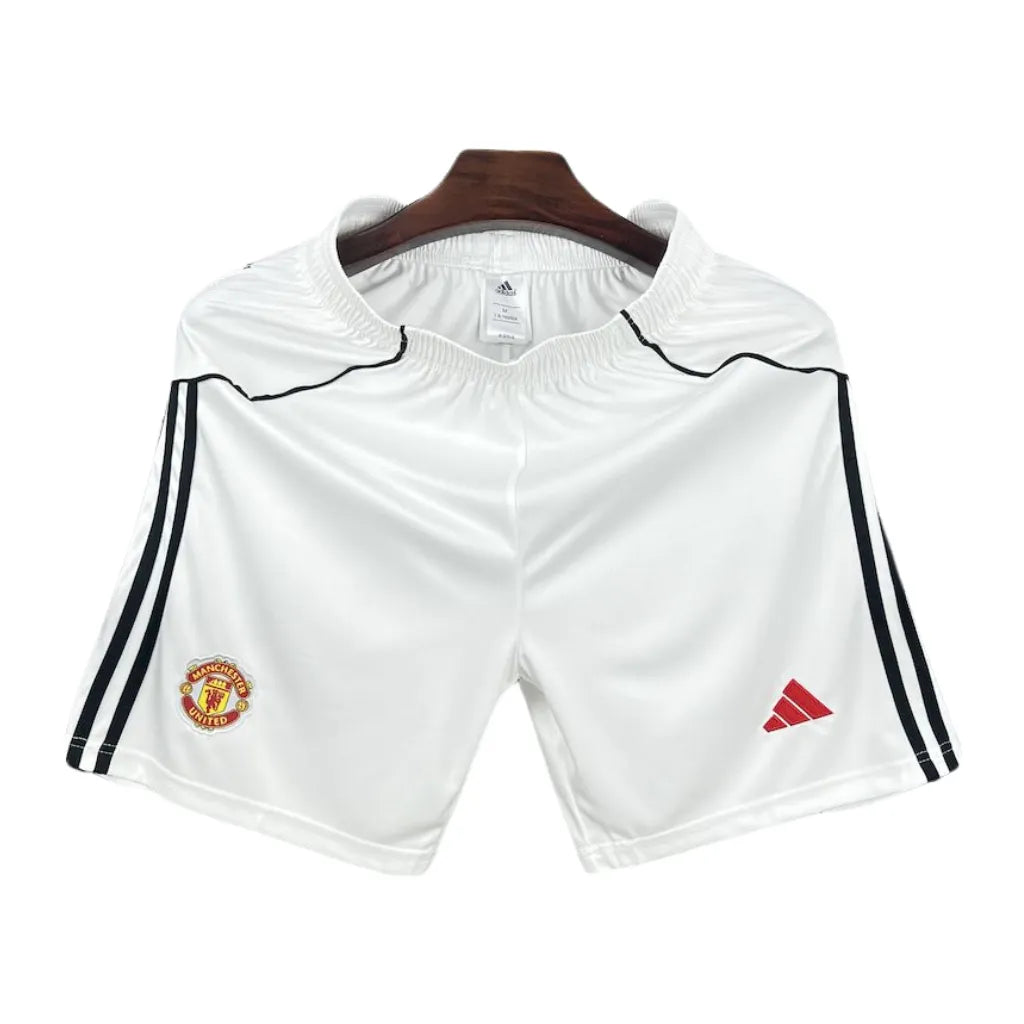 MANCHESTER UNITED 2025/26 HOME SHORTS WHITE