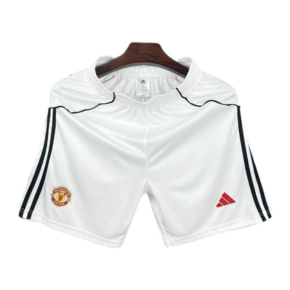 MANCHESTER UNITED 2025/26 HOME SHORTS WHITE