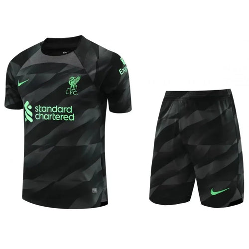 LIVERPOOL 2023/2024 HOME GOALKEEPER KIDS KIT