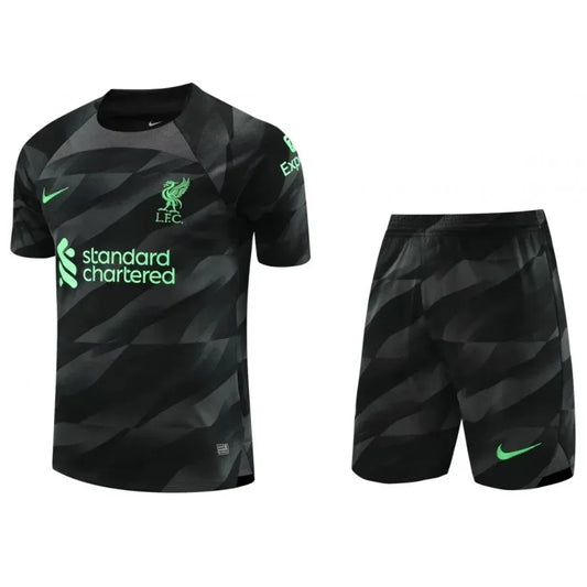 LIVERPOOL 2023/2024 HOME GOALKEEPER KIDS KIT