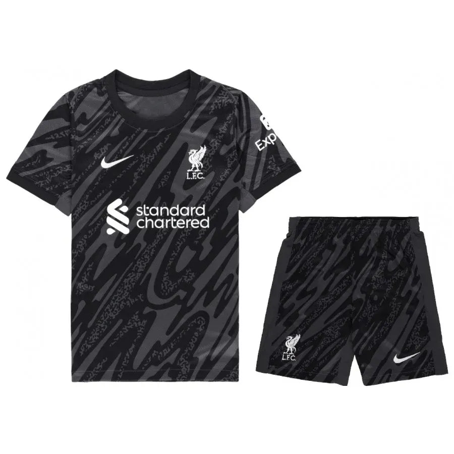 LIVERPOOL 2024/2025 HOME GOALKEEPER KIDS KIT