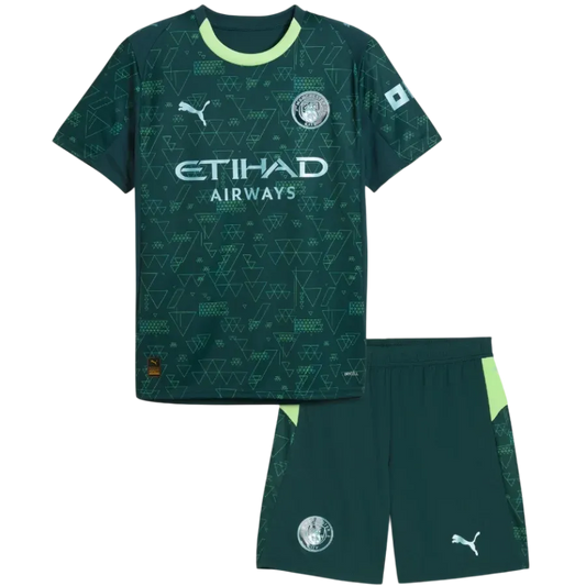 KIDS MANCHESTER CITY 2025 2026 FOURTH KIT